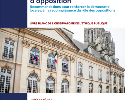 Pour un statut de l'élu local d'opposition