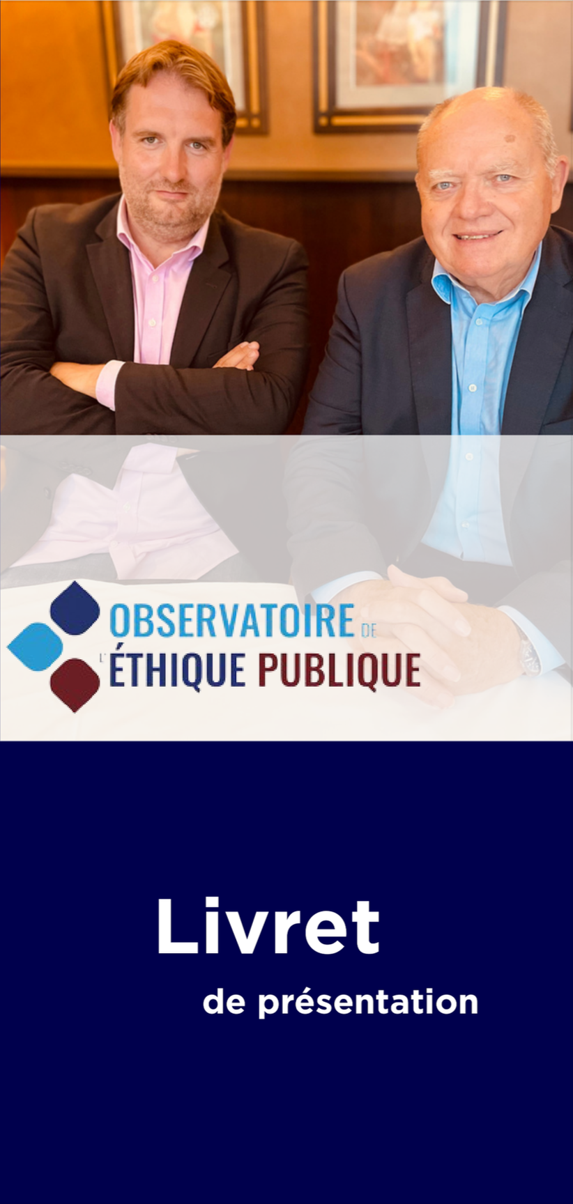 Découvrez l'Observatoire de l'Éthique Publique - Livret de présentation 2024 image du Livret